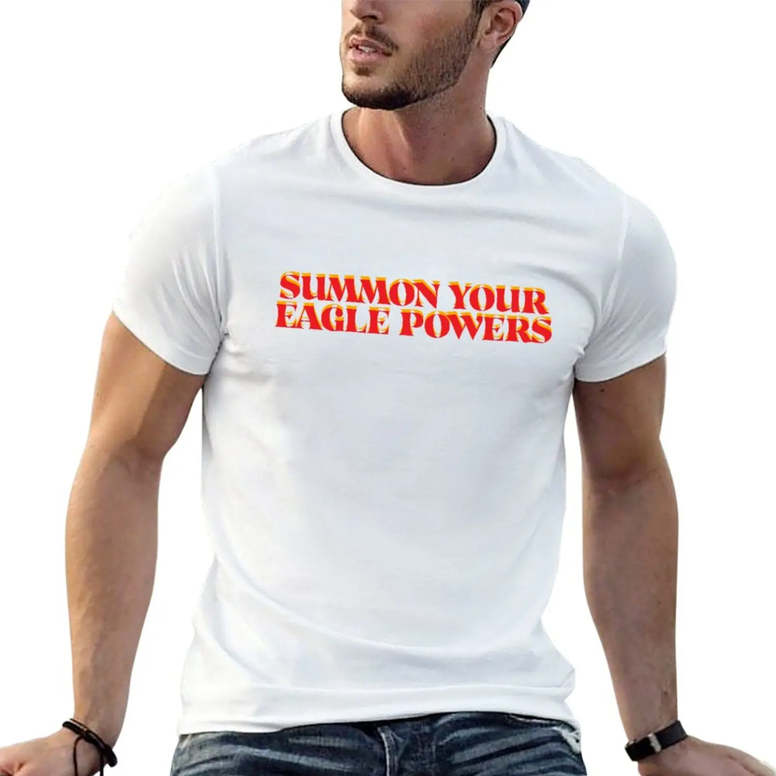 Nacho Summon Your Eagle Powers T-Shirt Fashion Letter Print T-Shirt