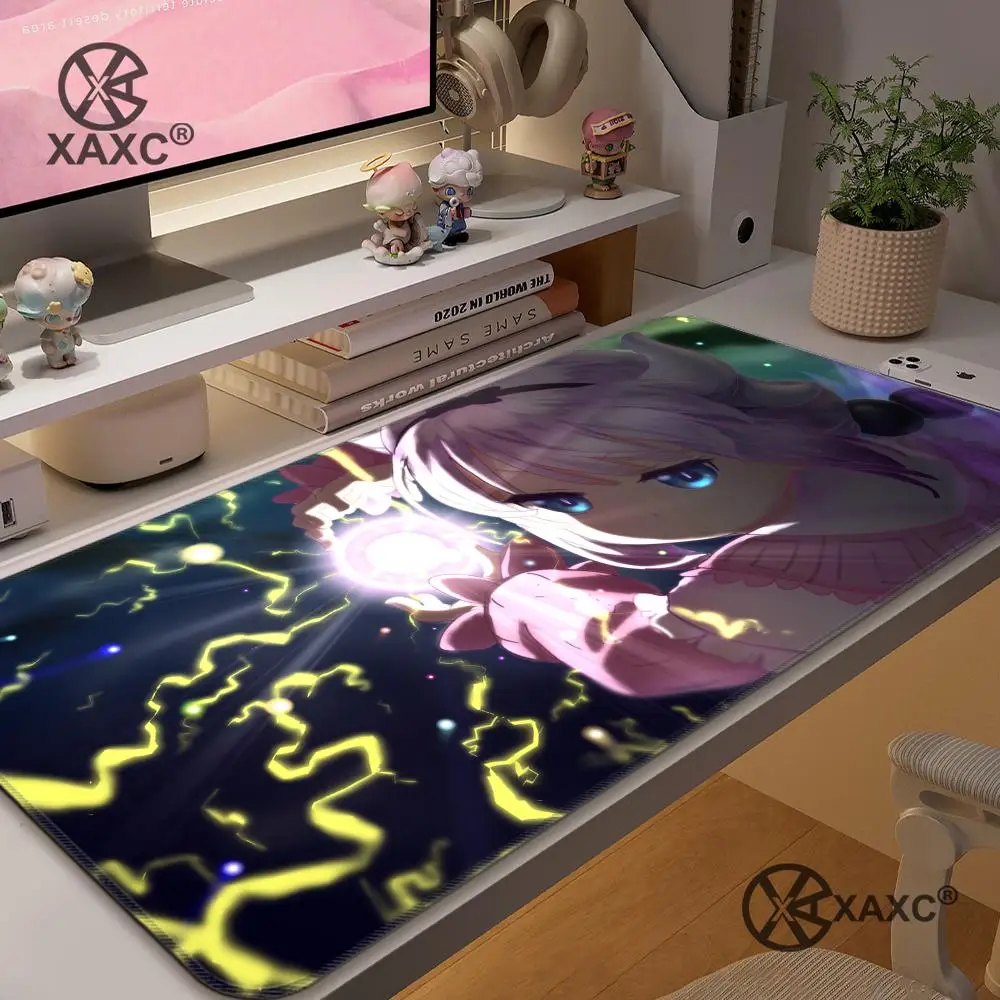 

AAA Pink -Kanna Cute XAXC Mouse Pad large keyboard mouse desk pad non-slip rubber gaming mouse pad laptop mouse carpet