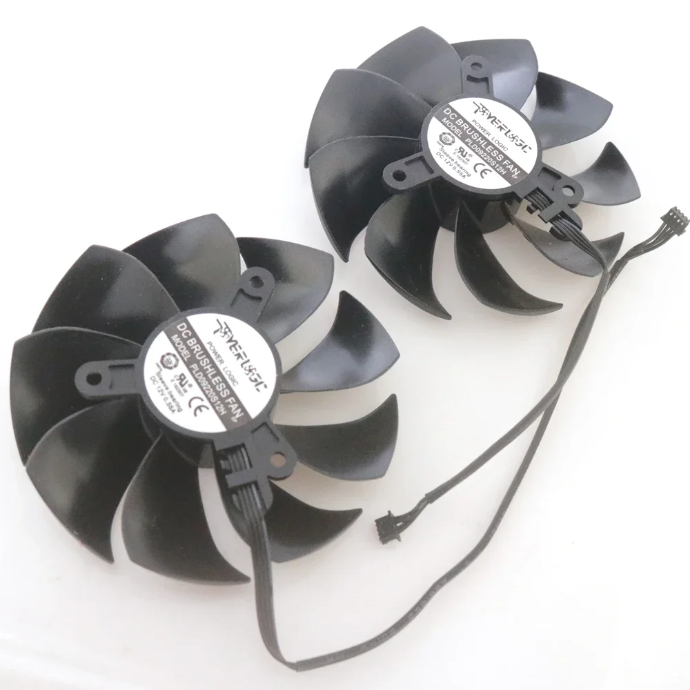 2pcs/lot PLD09220S12H 12V 0.55A 88mm 4Pin VGA Fan For EVGA RTX2060 RTX2070 RTX2080 RTX2080TI Ultra Graphics Card Cooling Fan