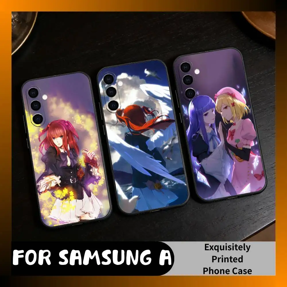 U-UminekoS Manga W-When They Cry  Phone Case For Samsung Galaxy A73,A72,A71,A70,A52,A51 Others Soft Black Cover