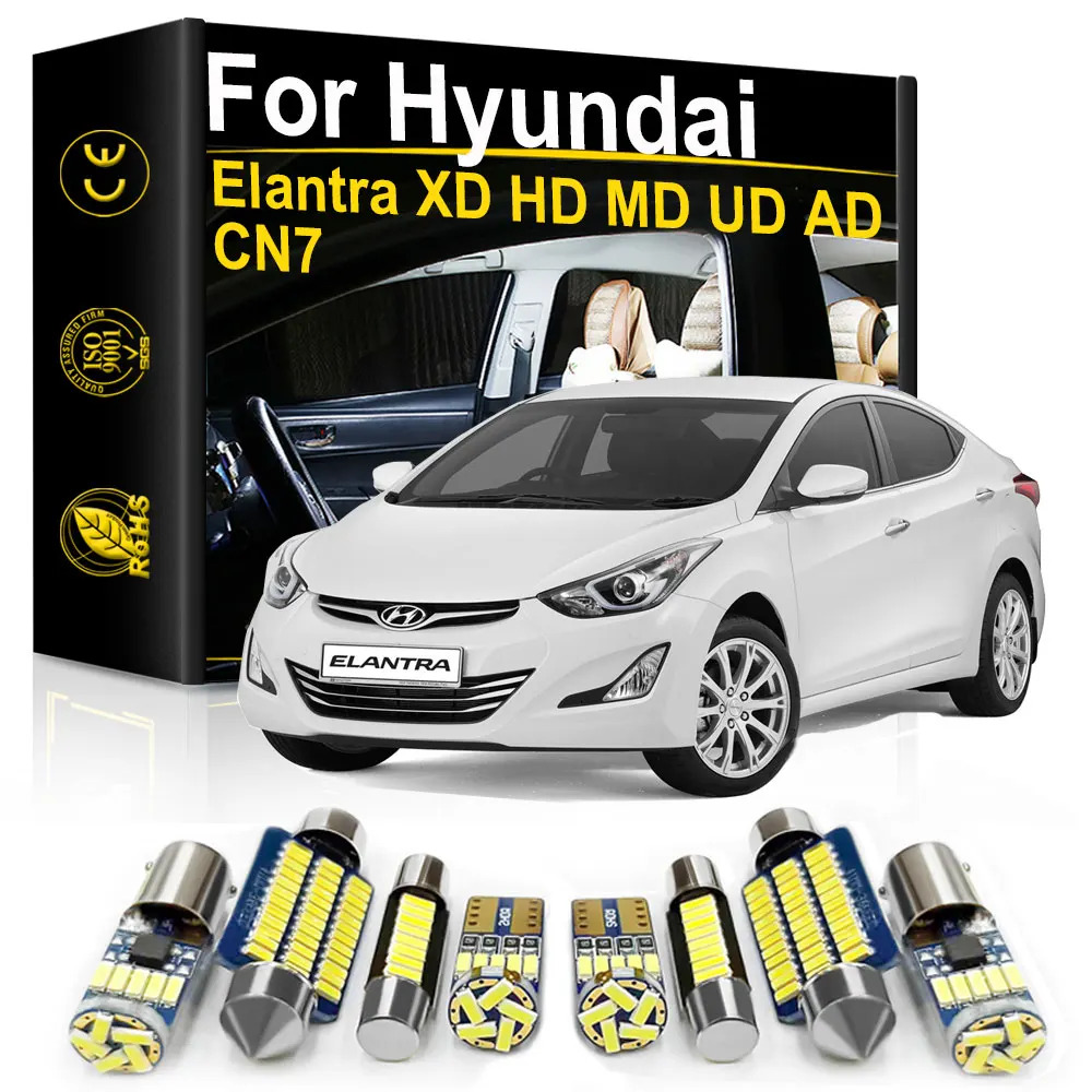 

For Hyundai Elantra CN7 AD MD UD HD XD 2001 2007 2010 2015 2016 2017 2018 2019 2020 2021 2022 Car Interior LED Light Canbus Lamp