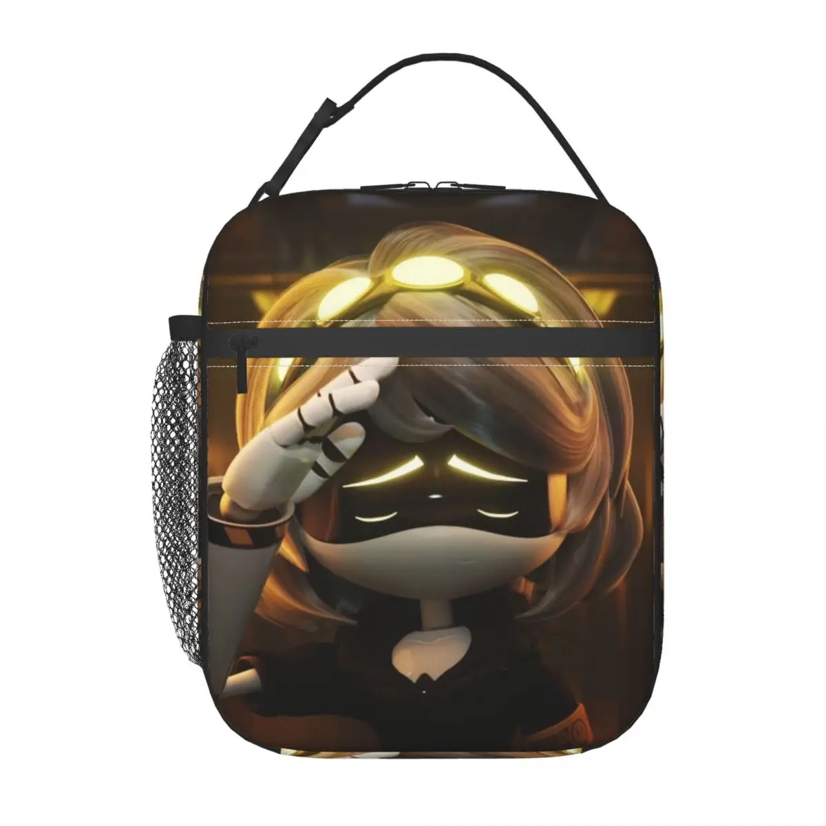 الكرتون القتل الطائرات بدون طيار معزول حقيبة الغداء مانعة للتسرب قابلة لإعادة الاستخدام حقيبة للحفاظ على البرودة حمل علب الاغذية مدرسة السفر الغذاء حقائب اليد #3