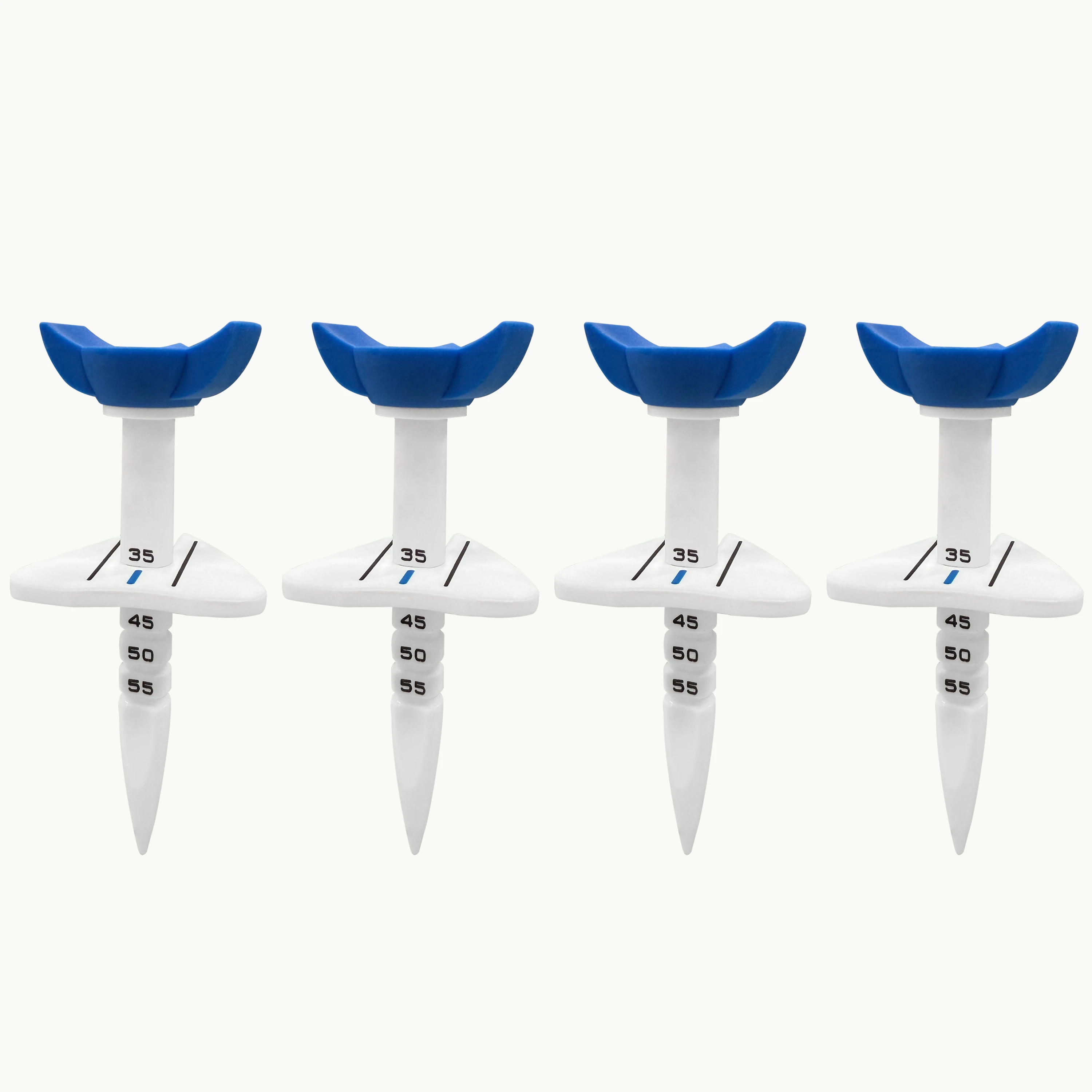 4 Stück Golf-Tees mit großem Kopf, 33–55 mm, höhenverstellbar, Golf-Trainings-Tee, Zubehör für Golfübungen im Freien – Detail 8