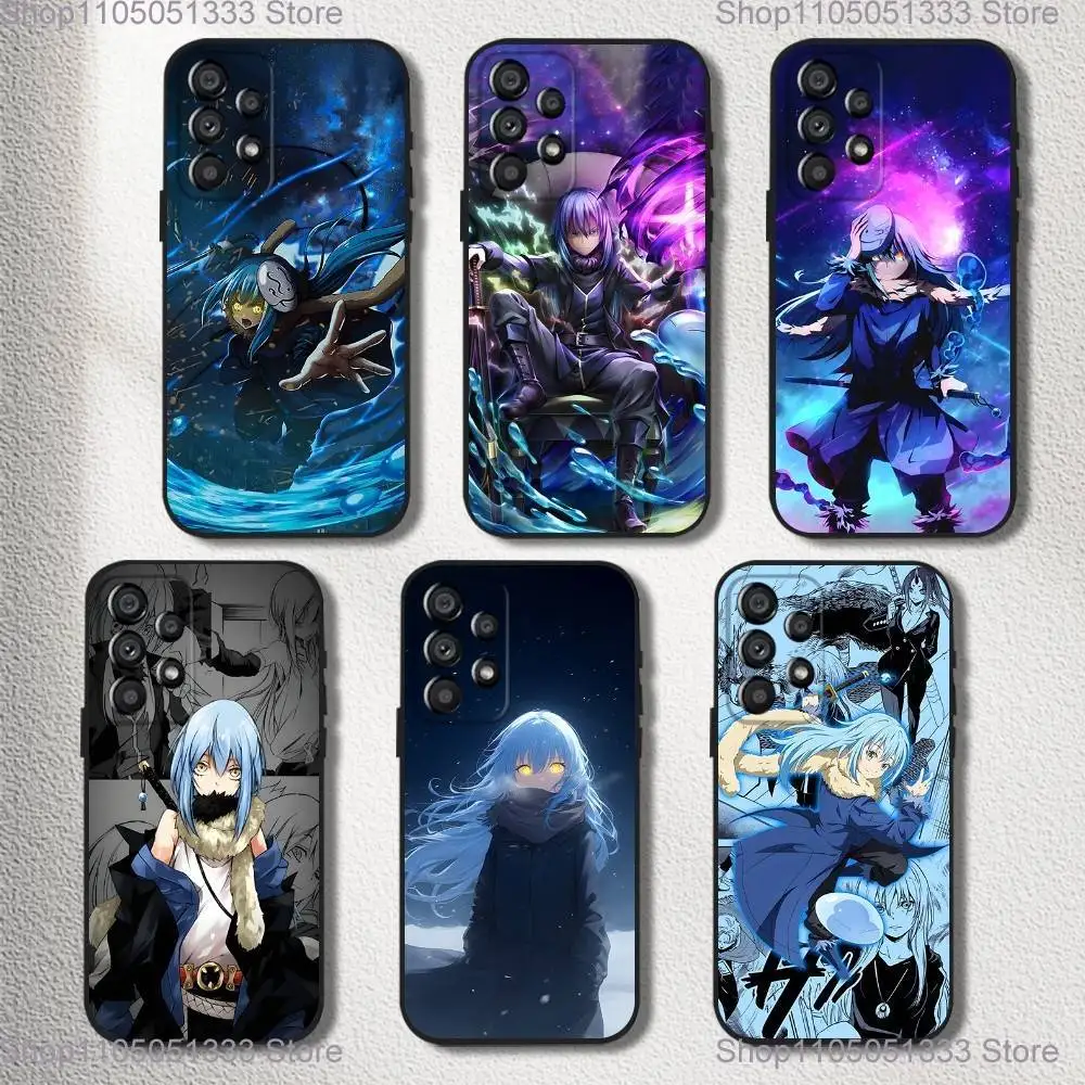 

Cool Of T-Tensei Slime R-Rimuru Phone Case For Samsung Galaxy A20,A21s,A22,A31,A32,A52,A53,A72,73,A80 Soft Black Cover