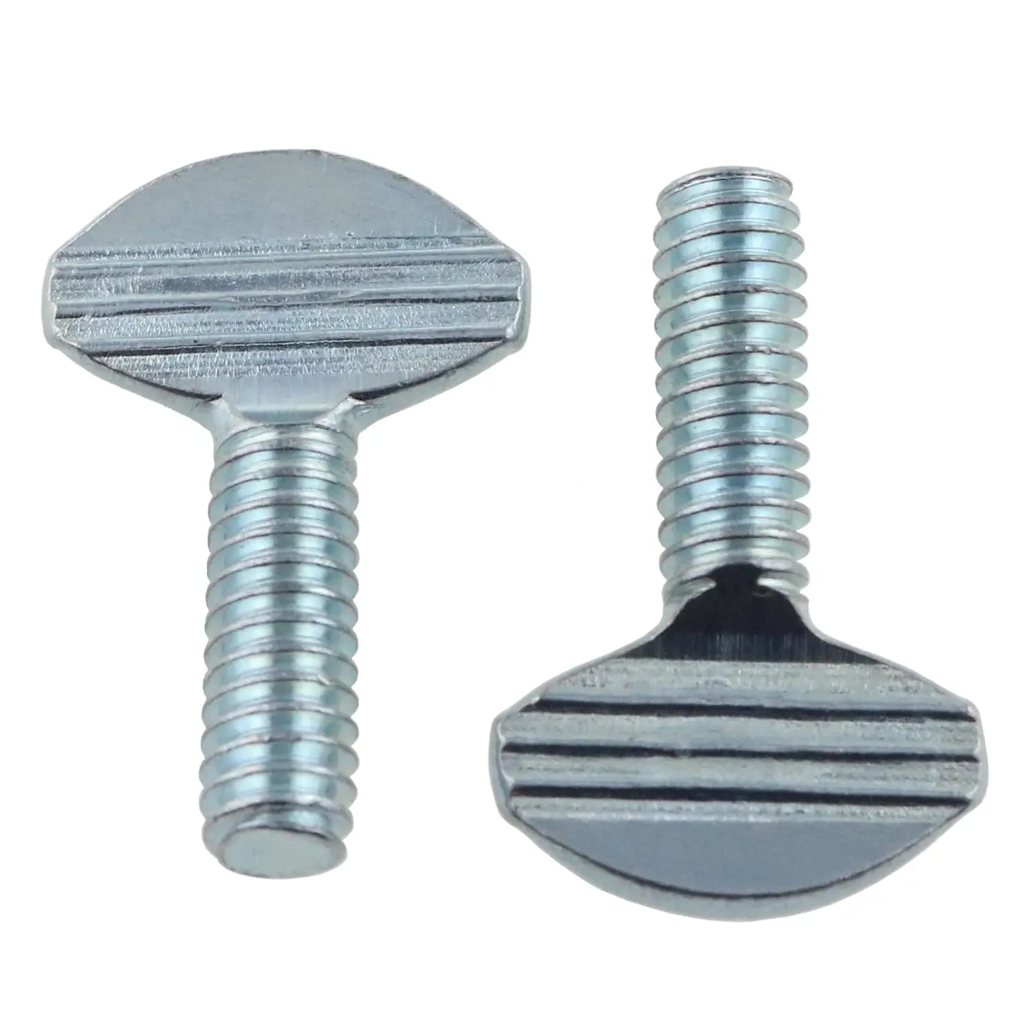 20PCS Silver Carbon Steel Thumb Screw 1/4''-20 x 3/4'' Galvanized Rack Screw， 1/4 screws , 1/4" screws