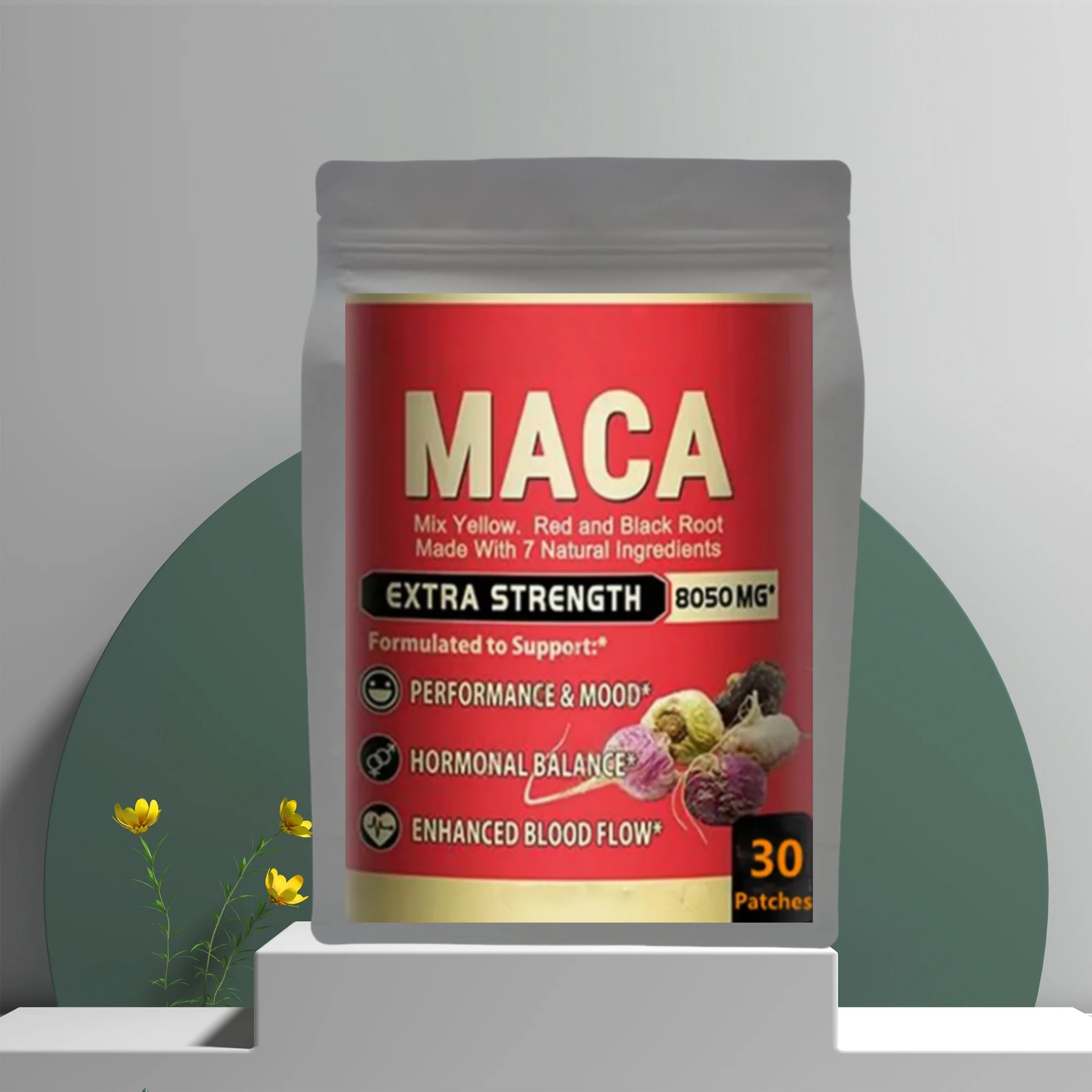 Hot sale Peruvian Black Maca Root Extract Patch - Boosts Energy, Endurance & Athletic Performance, Mood & Vitality