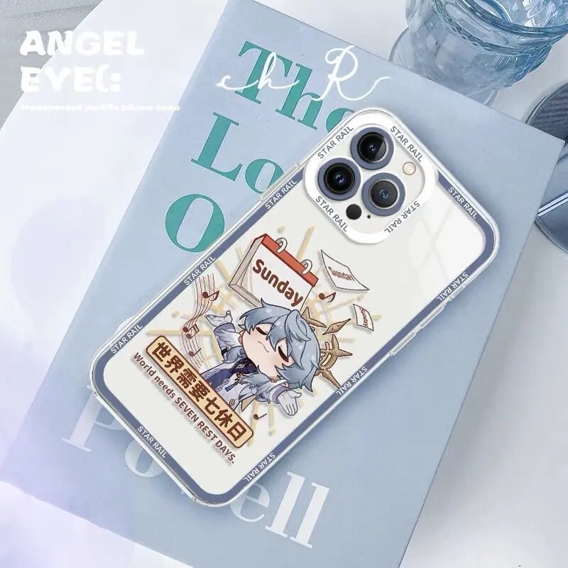 Honkai Star Rail 일요일 전화 케이스 IPhone 16e 11 12 13 14 15 16 Pro Max 16 15 14 Plus XR XS Max 12 13 미니 커버 클리어