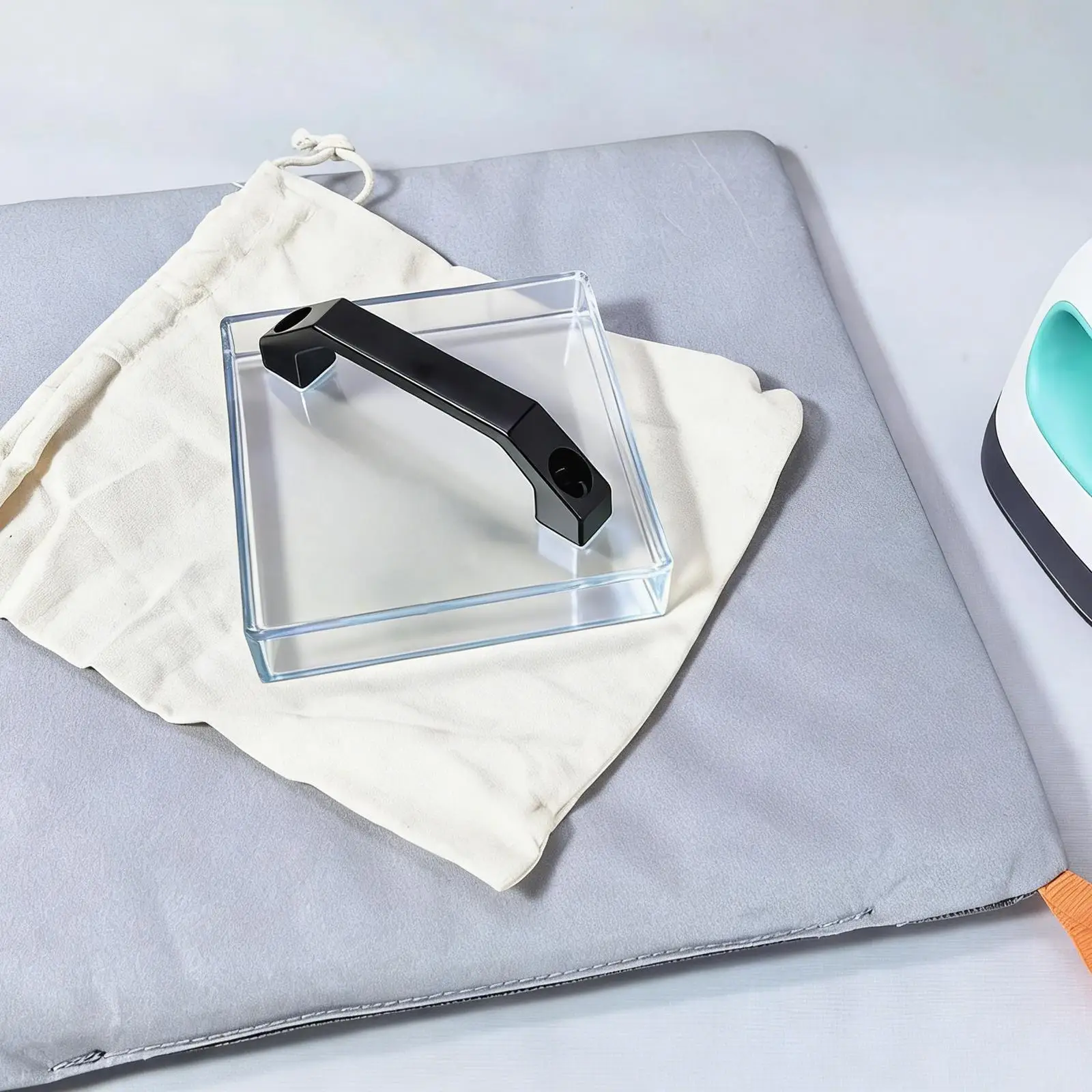 Thermal Press Cooling Block Ergonomic Acrylic Handle Fast Cooling Accessory for Heat Plastic Sheet Projects