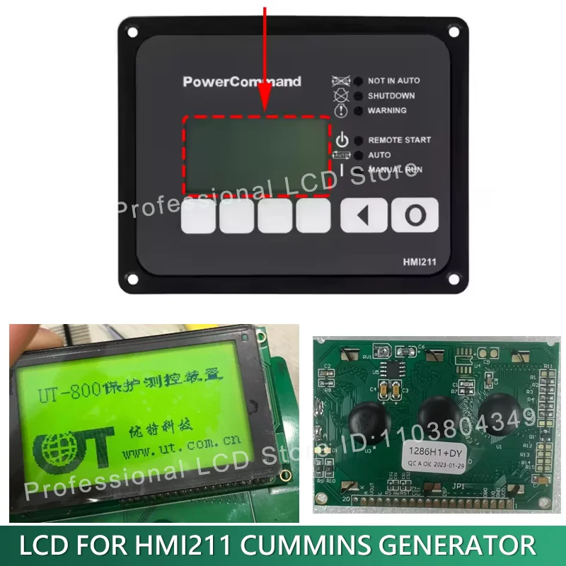compatible-new-lcd-display-screen-for-hmi211-cummins-generator-lcd-replacement-for-powercommand-hmi211-cummins-generatorible