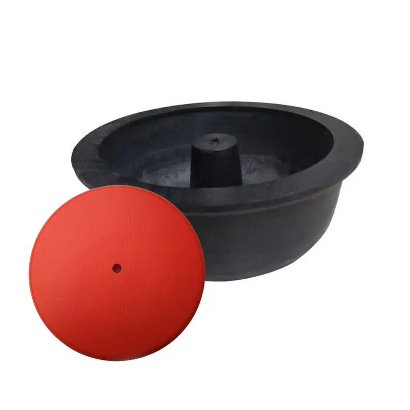 8 Inch 245mm Rubber Tumbler Barrel With Cover Gemstone Vibratory Polishing Bucket Jewelry Rock Polisher Replacement Part