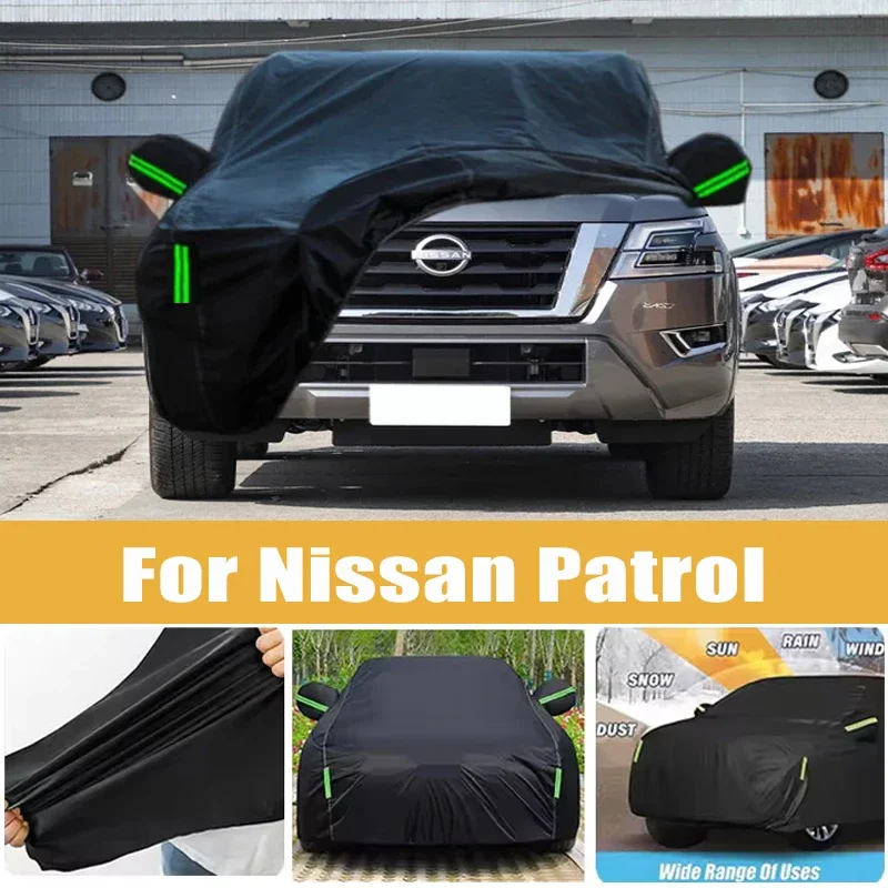 

For Nissan Patrol Full Car Cover Four Seasons Outdoor Sun Anti UV Rain Snow Dust Protection Oxford Cloth Accessories