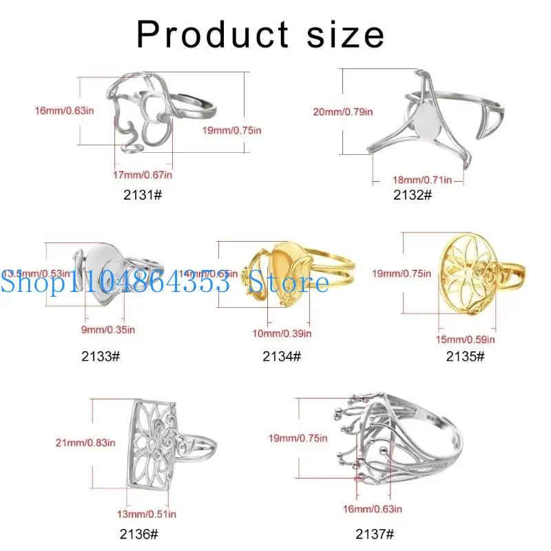 Robuste Messing-Ohrringkomponenten, Schmuckzubehör für handgefertigten Schmuck, modisch, 2 Stück im Lieferumfang enthalten, Heimdekoration – Detail 6