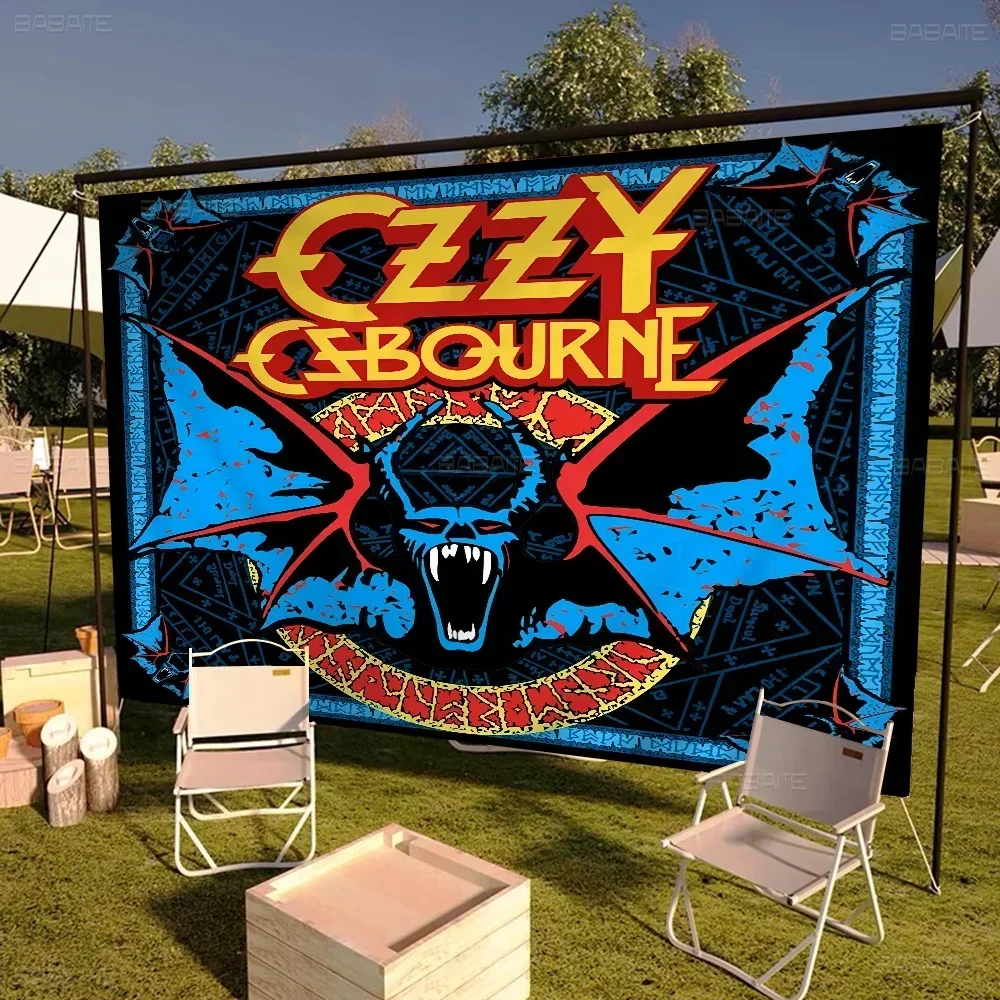 Ozzy Osbourne Colorful Flag Wall Hanging Bohemian Wall Banner Mandala Indoor Art Decor