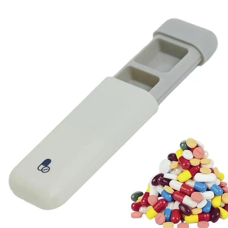 Pill Organizer 3 Times A Day Portable Travel Pill Box Moisture Resistant Pill Case For Medication Supplements Fish Oils