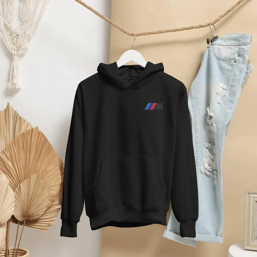 Sudadera con capucha deportiva bordada BMW M, jersey con logotipo icónico M, regalo para entusiastas del coche, competición, amantes del coche, jersey para amantes de los Bmw, Unisex