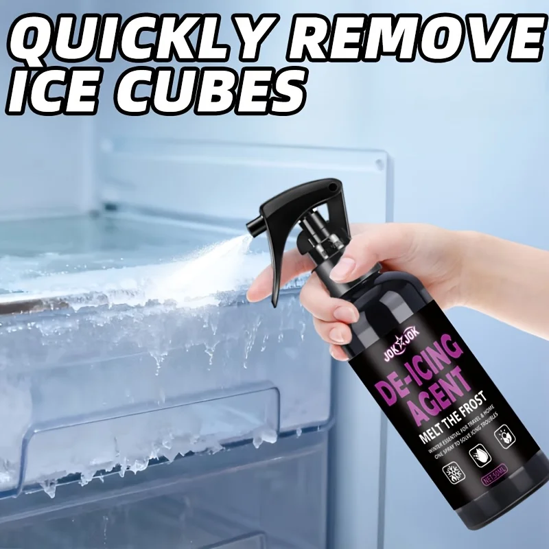 Ice Melter & Deicer Spray, Fast Acting Ice Melt Solution for Refrigerators & Freezers, Efficient Defrosting Agent,Home Essential