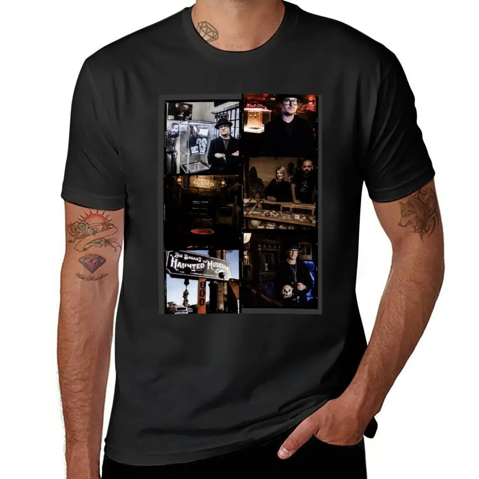 Zak Bagans : The Haunted Museum T-Shirt anime clothes customizeds mens graphic t-shirts