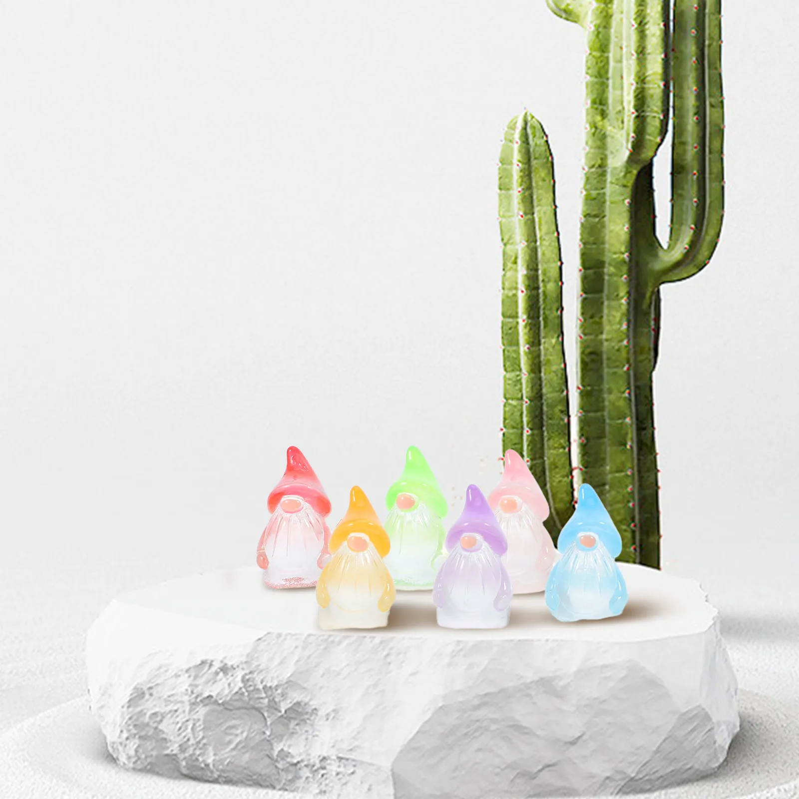 

Dwarf Decoration Fairy Garden Gnome Ornaments Decorative Gnomes Accessory Outdoor Glow in The Dark
