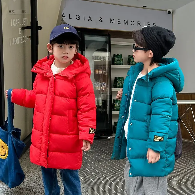 

Children's Down Cotton Jacket Thickened Children's Clothing Kids Boys Jacket New Winter Girls Coat Parka