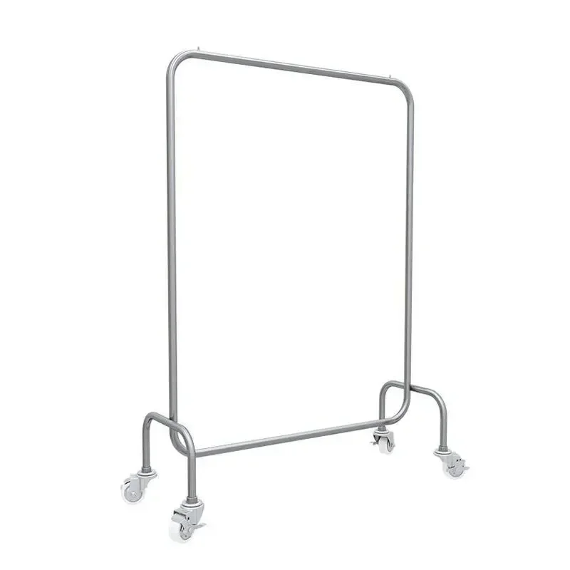 

For Minimalist clothing stainless mobile clothes rack, women's clothing store hanging pole display display rack