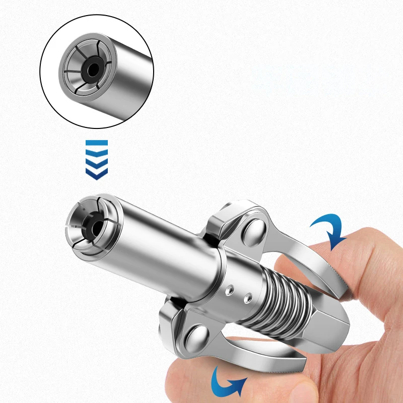 Acoplador de pistola engrasadora, inyector de bomba de aceite, prensa Manual de grasa para herramientas de lubricación, boquilla de llenado de combustible, accesorios de taller para coche, 10000 PSI