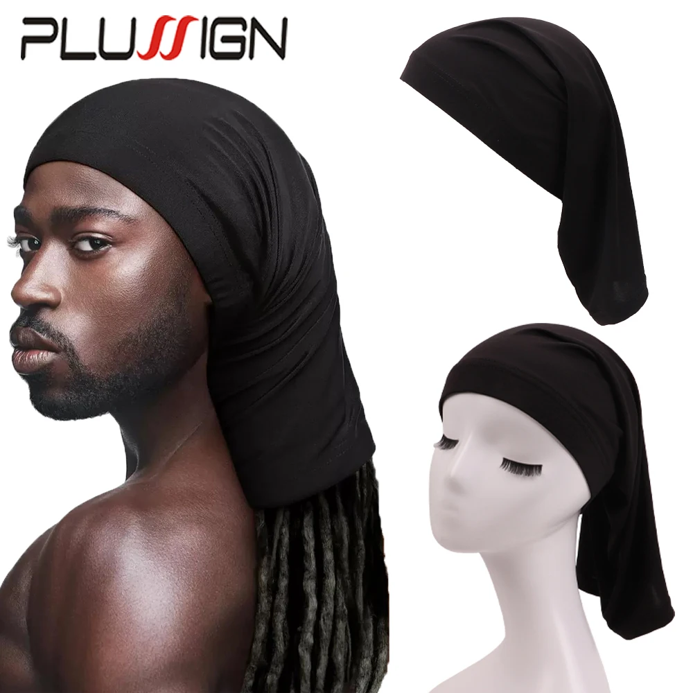 Soft Spandex Dreadlock Tube Lightweight & Stretchable Wig Cap Extra-Wide Hair Weave Sleeve For Locs Dreadlocks Full Cover