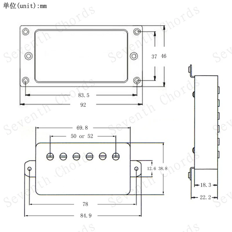 1 Paar Goldene Doppelspulen-Elektrogitarren-Tonabnehmer, Gitarrenzubehör, Teile für Musikinstrumente, Humbucker-Gitarren-Tonabnehmer – Detail 18