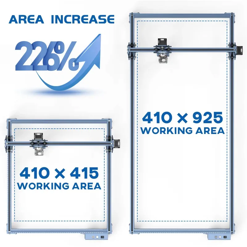 Kit de expansión de área de grabado utilizado para ampliar el área de grabado de la máquina de grabado láser S6/S6pro/S9