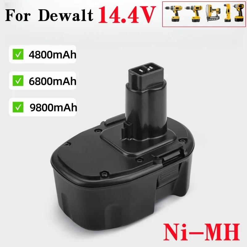 Аккумулятор 9,8 Ач, 14,4 В DC9091, совместимый с аккумулятором Dewalt 14,4 В XRP DW9091 DW9094 DE9038 DE9091 DE9092 Аккумуляторные электроинструменты
