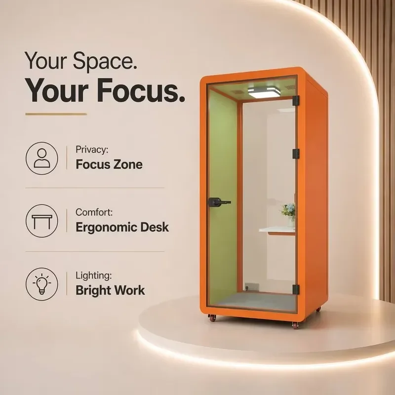 for Soundproof Office Workspace Music Soundproof Room Conference Hut Soundproof Booth Telephone Booth