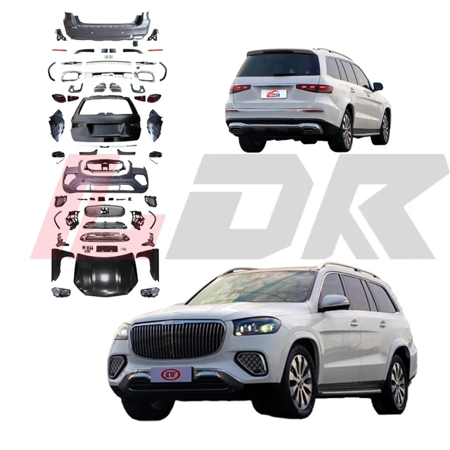 Car Upgrade Parts forbenz 2015-2019 GLS X166 to 2024 GLS 167 MBH Style 1:1 Bodykit No Need Cut 480 600 Old to New