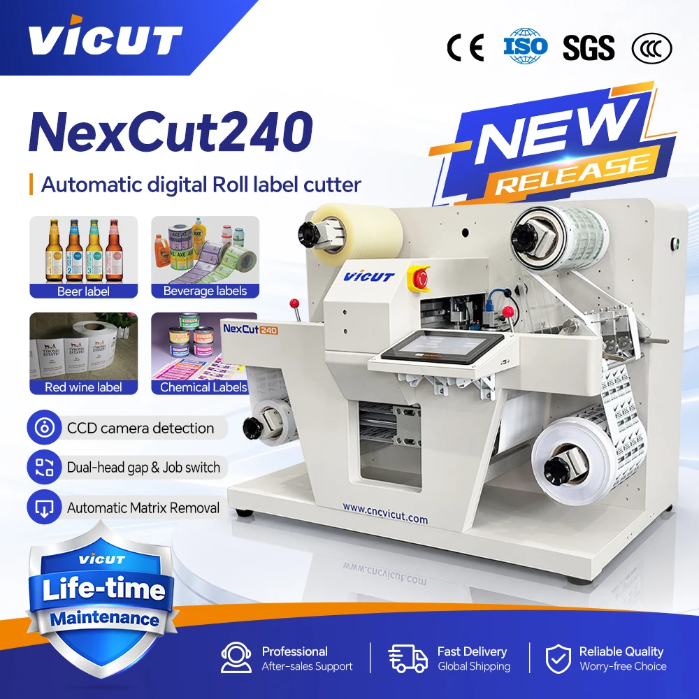 Highly Cost Effective Desktop Digital Roll Label Cutting Machine
