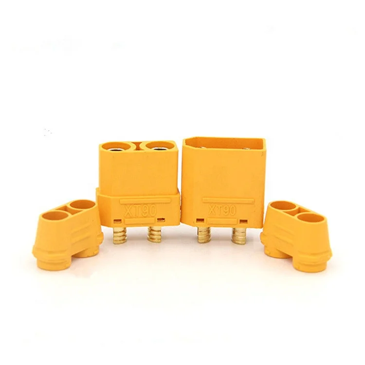 Amass – connecteur banane plaqué or XT90, 4.5mm, avec boîtier de gaine, connecteurs mâles femelles pour batterie RC Lipo, 10 pièces