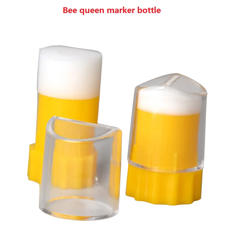 2 PCS Queen Bee Marking Bottle Cage with Sponge Plunger Bee Queen Marking Catcher Marker Cage Queen Rearing Beekeeping Tools