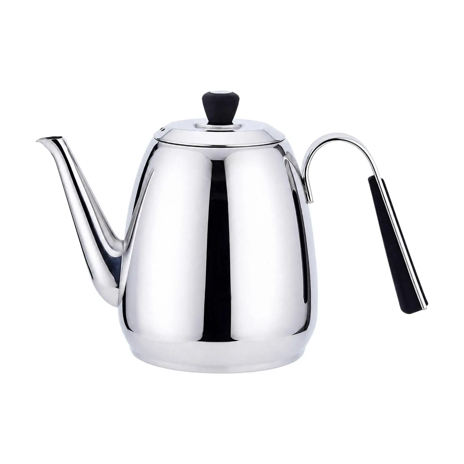 304 Stainless Steel Kettle Long Spout Stainless Steel Tea Kettle Rust-Resistant Easy to Clean for Kitchen, Dining Room