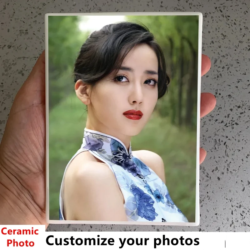 

Custom Your Photos Ceramic Pictures Porcelainization Pics Porcelain Statues Nostalgic Photography Tombstone Wedding Memorial