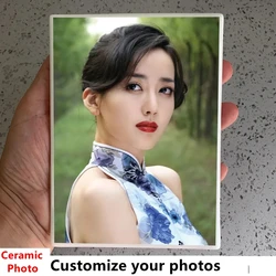 Custom Your Photos Ceramic Pictures Porcelainization Pics Porcelain Statues Nostalgic Photography Tombstone Wedding Memorial