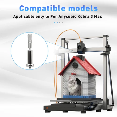 Imagen 2 del producto Boquillas de una sola pieza mejoradas para Anycubic Kobra3 Max, boquilla integrada de garganta de aleación de titanio de 0,25/0,4/0,6/0,8mm para Kobra 3 Max