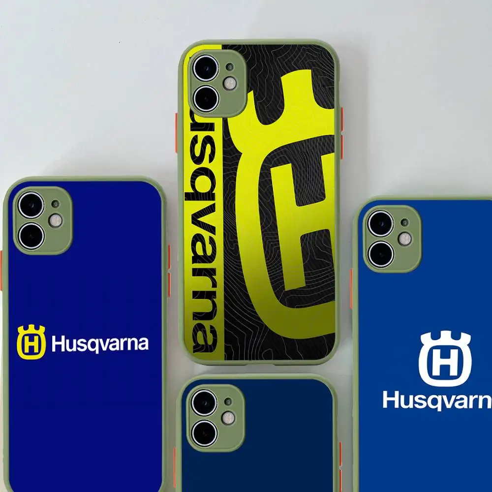 H-Husqvarnas Logo Phone Case For iPhone 16 15 14 11 12 13 Pro Max Plus 12 XS Max Back Cover Matte Case view 2
