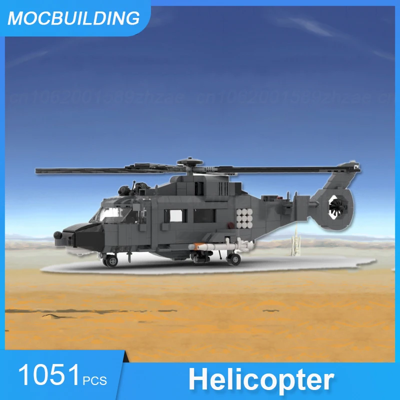 

MOC Building Blocks Helicopter Aircraft Model DIY Assembled Bricks Educational Creative Display Xmas Collect Toys Gifts 105PCS