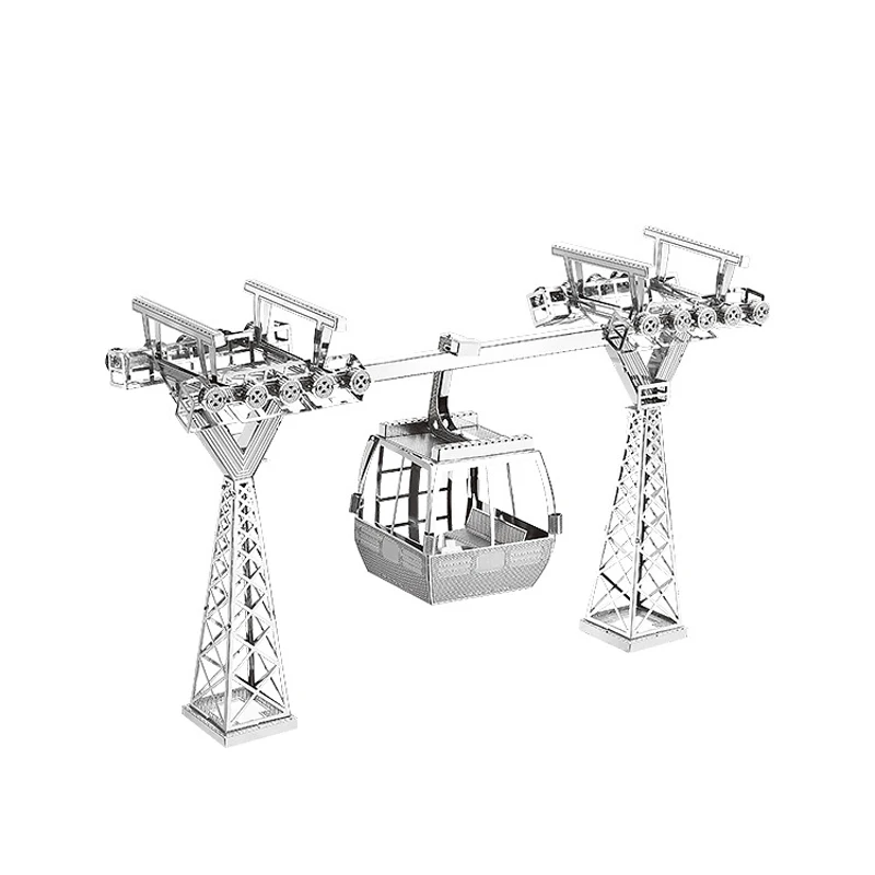 3D Metal Puzzle CABLE CAR model KITS Assemble Jigsaw Puzzle Gift Toys For Children