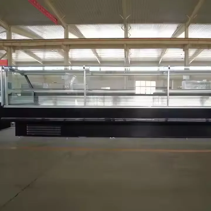 عداد خدمة ثلاجة اللحوم في السوبر ماركت المخصص يستخدم كنظام عرض تجاري