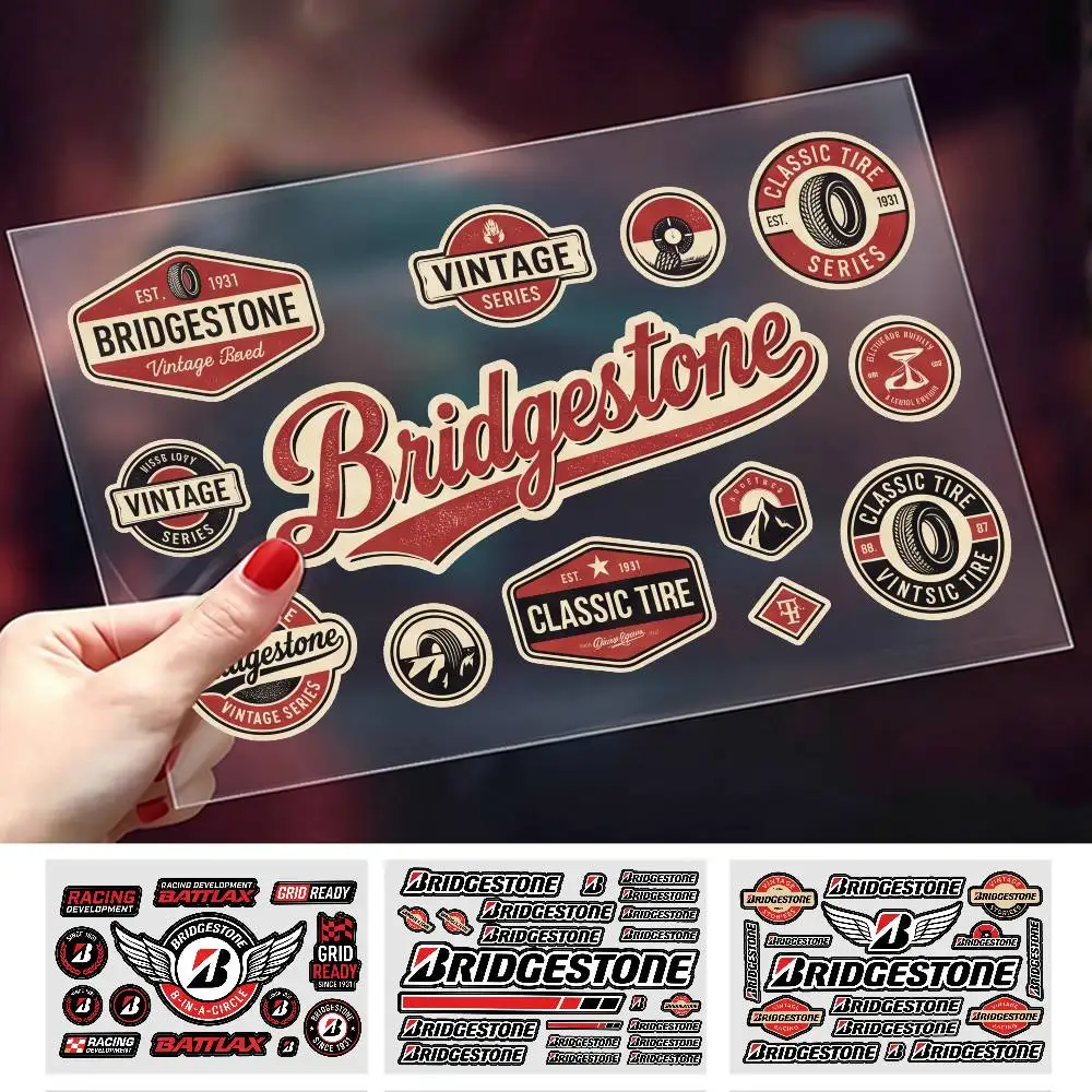 FÜR BRIEDESTONE Langlebiger, wasserdichter, reflektierender Dekoraufkleber, Kratzschutz für Motorrad, Auto, Helm, Kühlschrank, Zubehör