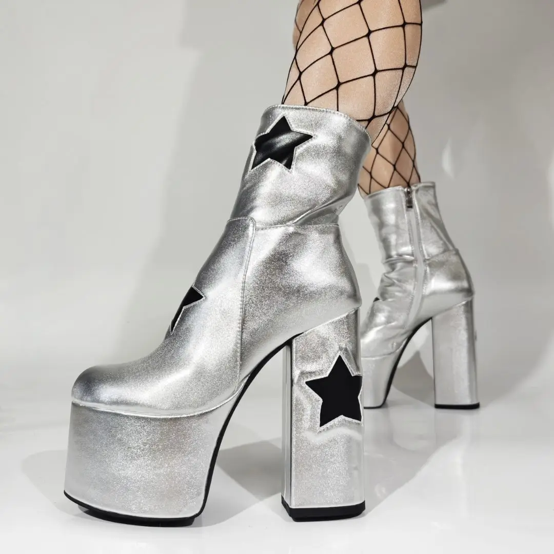 Silver Pu Leather W… - image