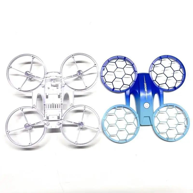 Complete Drone Body Shell Set, 3 Optional Gradient Upper Frame + Lower Chassis Spare Housing for JJ-RC H127 Indoor Quadcopter