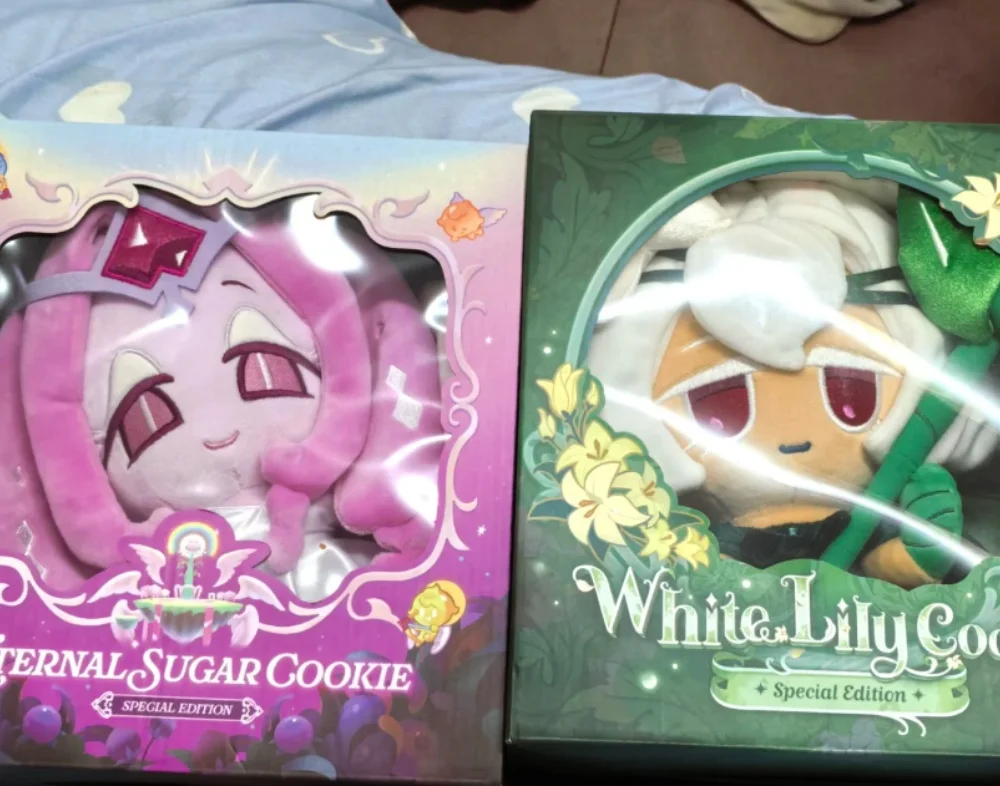 

Cookie Run Kingdom Plush Toy Pure Vanilla Cookie Eternal Sugar Cookie Soft Stuffed Doll Game Peripheral Collectible Gift