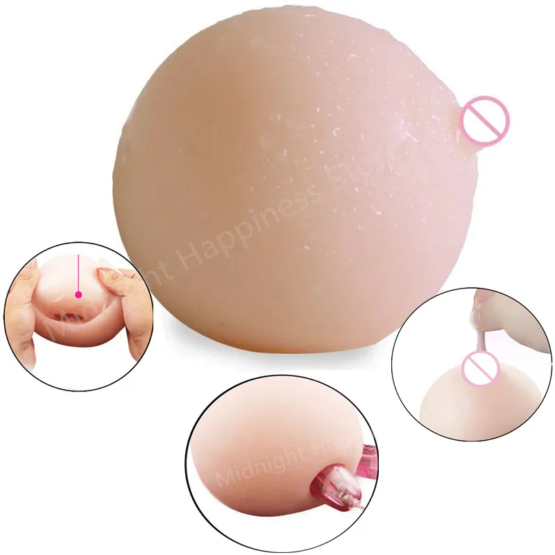 400g Realistic Sexy Boobs Doll Pocket Size Soft Breast Ball with Vagina Male Masturbator Fake Chest Adult Supplies Sex Shop 18+