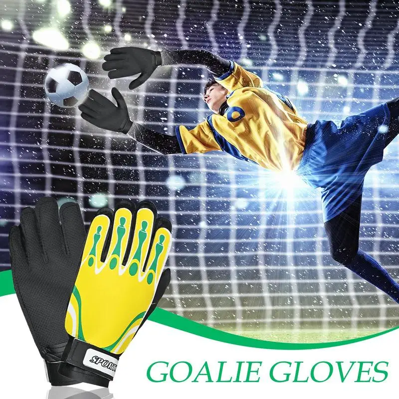 Soccer Goalkeeper Gloves Football Goalie Gloves  Breathable Football Player Training Equipment for Tournament Matches Leagues