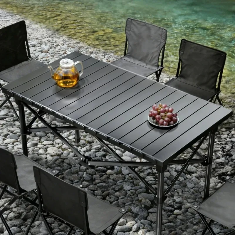 Mesa Dobrável para Camping, Mesa de Café para Pátio e Churrasco, Mesa de Jantar Bistro, Tavolo Esterno, Móveis para Quintal