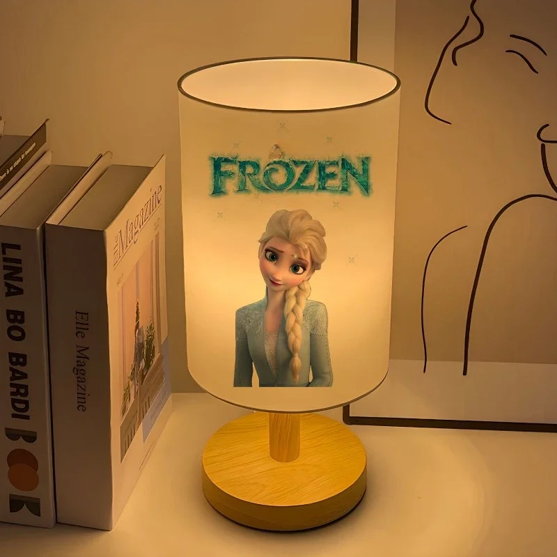 Frozen Elsa Anna Creative Home Bedroom Bedside Night Lamp Children\'s Eye Protection Table Lamp Desktop Decoration Ornament Gift